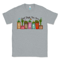 Heather Grey god says you are unique Classic Tee - MaliasSmallBusiness