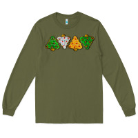 Army Green christmas tree cookies Long Sleeve Tee - LillyAllenDesigns