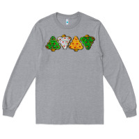 Heather Grey christmas tree cookies Long Sleeve Tee - LillyAllenDesigns