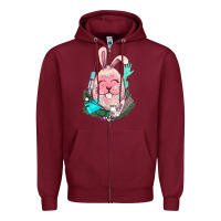 Burgundy Easter egg Nurse Easter Day Zipper Hoodie - HowdyJamesFarm
