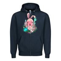 Navy Easter egg Nurse Easter Day Zipper Hoodie - HowdyJamesFarm