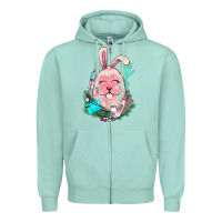 Seafoam Easter egg Nurse Easter Day Zipper Hoodie - HowdyJamesFarm