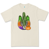 Bone horseshoe halloween cactus Premium Tee - AdoDesignShop