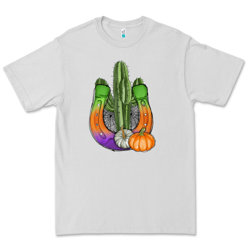 Horseshoe Halloween Cactus Premium Tee by AdoDesignShop | Teevron