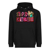 Black stupid cupid with cupid olivia Heavyweight Hoodie - OliviaCreatesArt