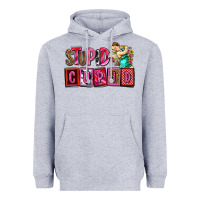 Heather Grey stupid cupid with cupid olivia Heavyweight Hoodie - OliviaCreatesArt