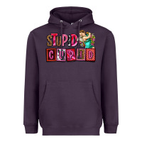 Plum stupid cupid with cupid olivia Heavyweight Hoodie - OliviaCreatesArt