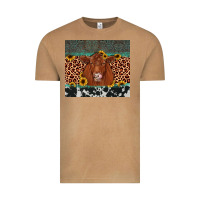 Red Angus Leopard Vintage Tee | Teevron
