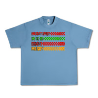 Pebble Blue holiday spirit hohoho bright merry Urban Heavy Tee - MaliasSmallBusiness