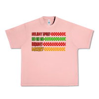 Holiday Spirit Hohoho Bright Merry Urban Heavy Tee | Teevron