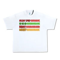 White holiday spirit hohoho bright merry Urban Heavy Tee - MaliasSmallBusiness
