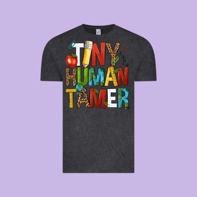 Tiny Human Tamer Vintage Tee Designed By Nancycooperartshop
