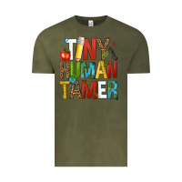 Vintage Olive tiny human tamer Vintage Tee - NancyCooperArtShop