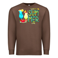 Chestnut sweet summer time turquoise yellow Premium Sweatshirt - CowCowDesign