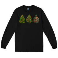 Black christmas trees Long Sleeve Tee - LillyAllenDesigns