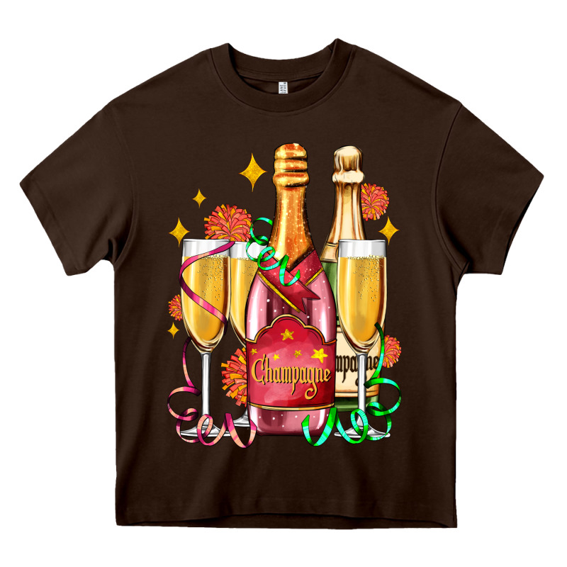 New Year Party Champagne Heavy Core Tee by AdoDesignShop | Teevron