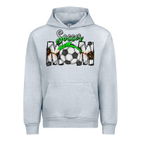 Heather Grey Soccer Mom Urban Hoodie - CowhideDigitalArt