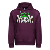 Mauve Wine Soccer Mom Urban Hoodie - CowhideDigitalArt