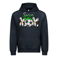 Navy Soccer Mom Urban Hoodie - CowhideDigitalArt