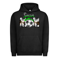 Pigment Black Soccer Mom Urban Hoodie - CowhideDigitalArt