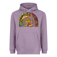 Lavender mardi gras rainbow Heavyweight Hoodie - OliviaCreatesArt