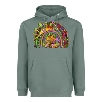Sage mardi gras rainbow Heavyweight Hoodie - OliviaCreatesArt