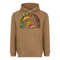 Toasted Coconut mardi gras rainbow Heavyweight Hoodie - OliviaCreatesArt