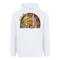 White mardi gras rainbow Heavyweight Hoodie - OliviaCreatesArt
