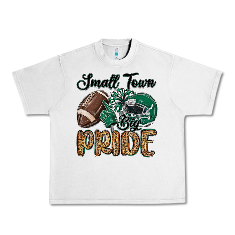Small Town Big Pride Green Urban Heavy Tee by MaliasSmallBusiness | Teevron