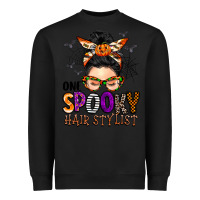 Black one spooky hair stylist Heavyweight Sweatshirt - BarkalooDesign