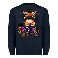 Navy one spooky hair stylist Heavyweight Sweatshirt - BarkalooDesign