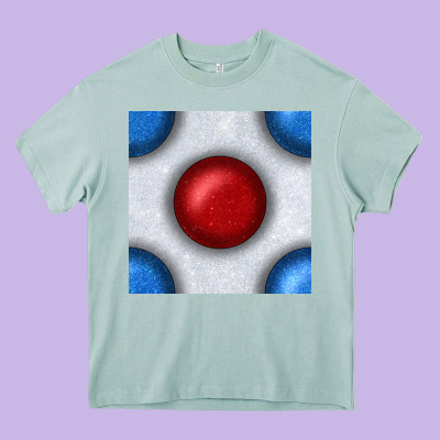 Glitter 4th Of July Seamless Pattern Heavy Core Tee Designed By Bundleandbundleshop