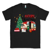 Black merry christmas camper Classic Tee - MaliasSmallBusiness