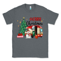 Charcoal Heather merry christmas camper Classic Tee - MaliasSmallBusiness