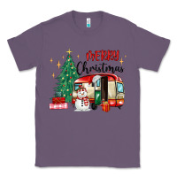 Lavender merry christmas camper Classic Tee - MaliasSmallBusiness