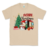Mushroom merry christmas camper Classic Tee - MaliasSmallBusiness