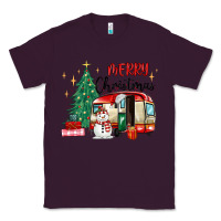 Plum merry christmas camper Classic Tee - MaliasSmallBusiness