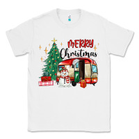 White merry christmas camper Classic Tee - MaliasSmallBusiness
