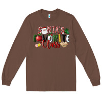 Chestnut Santa's Favorite Class Christmas Long Sleeve Tee - LillyAllenDesigns