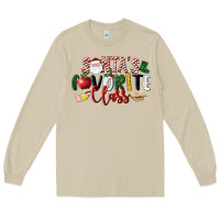 Mushroom Santa's Favorite Class Christmas Long Sleeve Tee - LillyAllenDesigns