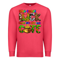 Cardinal Who needs luck when you are this cute Premium Sweatshirt - OliviaCreatesArt