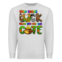 Dove Grey Who needs luck when you are this cute Premium Sweatshirt - OliviaCreatesArt