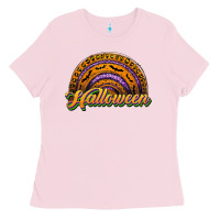 Bubblegum Pink halloween rainbow Ladies Tee - JahusDesignShop