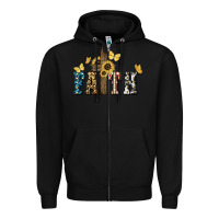 Black Faith USA sunflower 4th of july Zipper Hoodie - HowdyJamesFarm