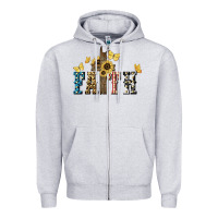 Heather Grey Faith USA sunflower 4th of july Zipper Hoodie - HowdyJamesFarm