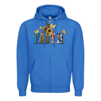 True Royal Faith USA sunflower 4th of july Zipper Hoodie - HowdyJamesFarm