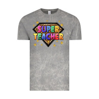 Cloud Rock super teacher with leopard Vintage Tee - NancyCooperArtShop