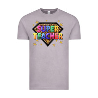 Vintage Zinc super teacher with leopard Vintage Tee - NancyCooperArtShop