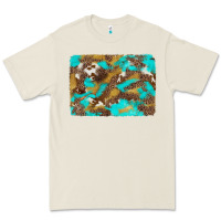 Bone western turquoise leopard and cowhide background Premium Tee - Artiststas