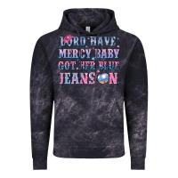 Cloud Black lord have mercy baby got her blue jeans on Vintage Hoodie - NancyCooperArtShop